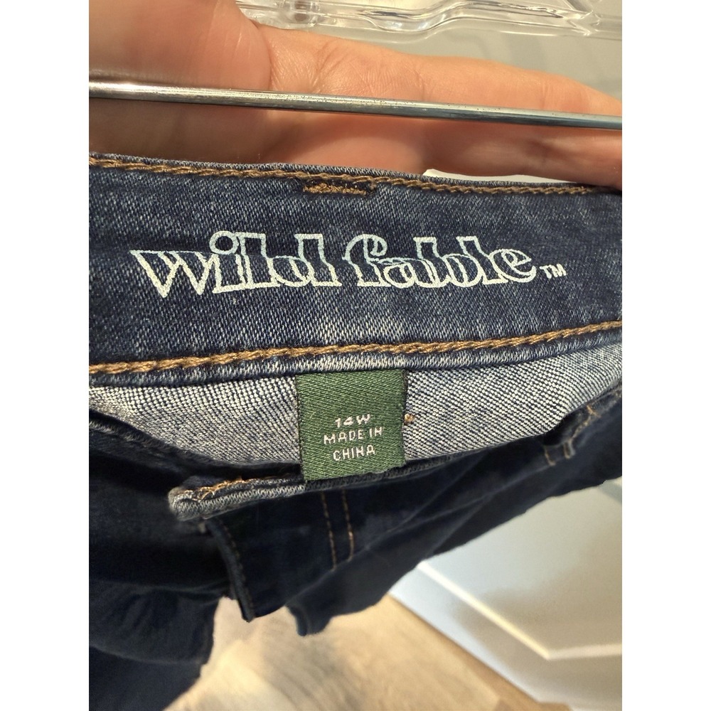 Wild Fable Women's Skinny Blue Denim Stretch Jeans, 5-Pocket, Plus Size 16W - Picture 3 of 4